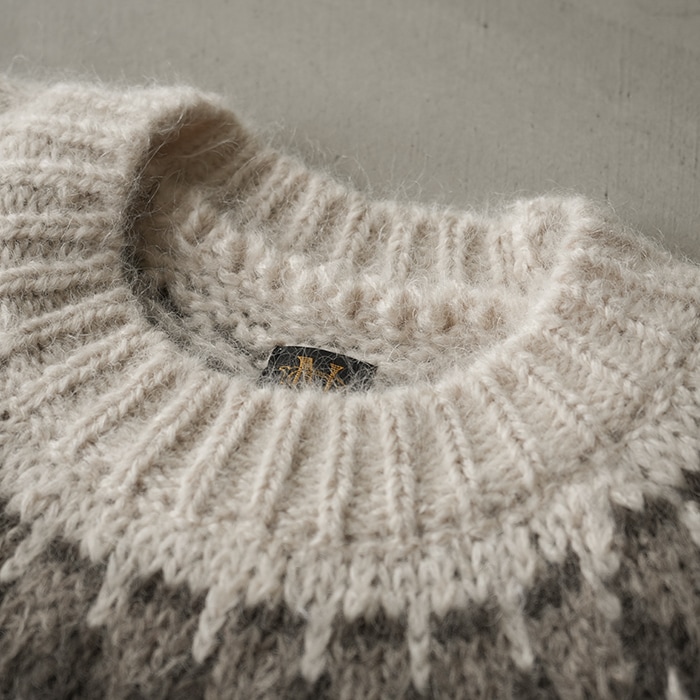 20%OFF】（bn-24fl-054） / BATONER(バトナー) /MOHAIR NORDIC CREW