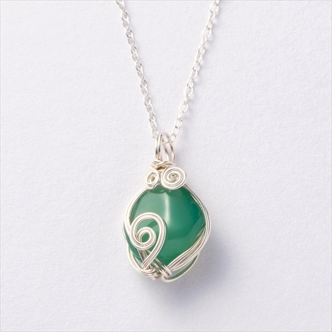 囚われのパルマ 鉱石のペンダント グリーンメノウ | すべての商品