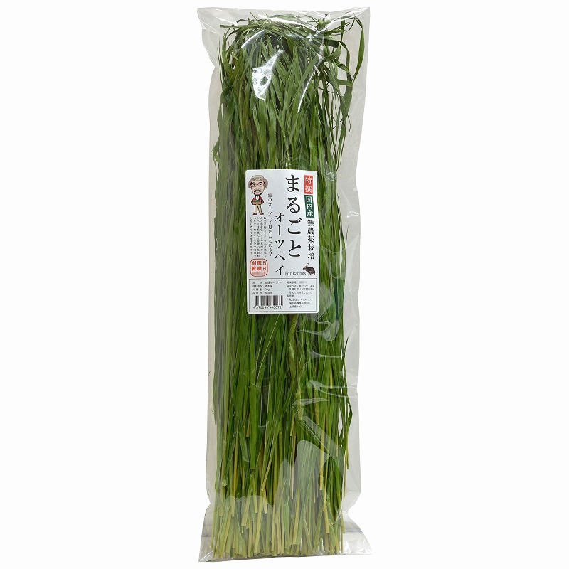 ラビッツ 無農薬栽培まるごとオーツヘイ 50g ※特選国内産刈りたて新鮮