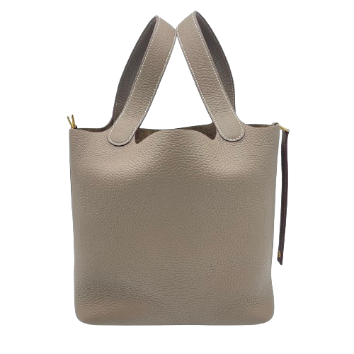 エルメス ピコタンロック MM エトゥープ トリヨンクレマンス ゴールド