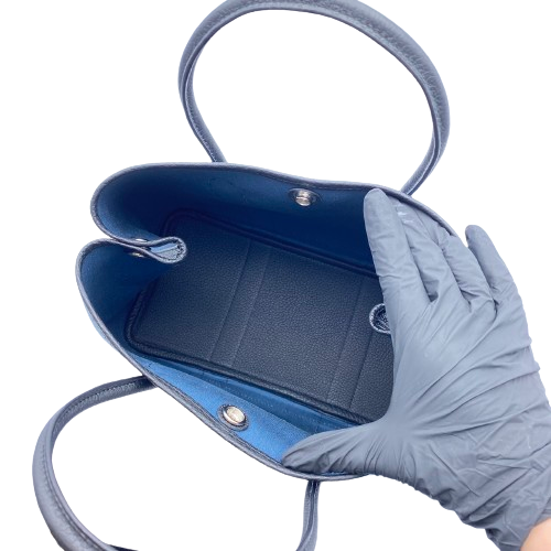 エルメス ガーデンパーティー TPM ブルージーン キャンバス/レザー