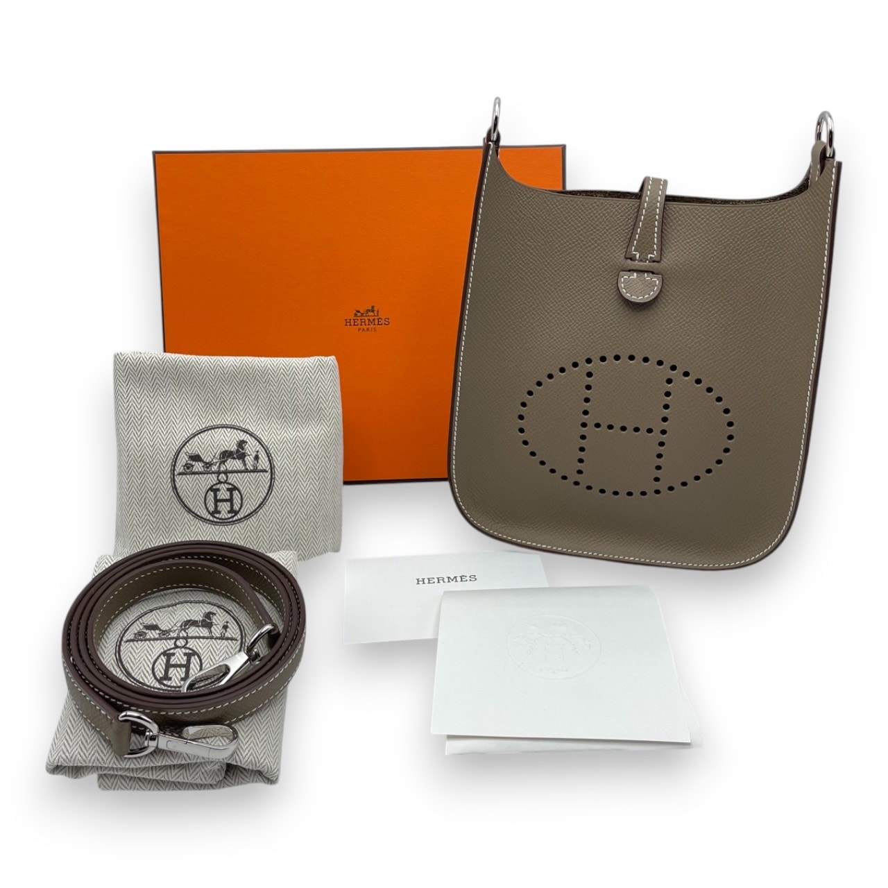 エルメス ミニエヴリン アマゾーヌ セリエ TPM エトゥープ エプソン