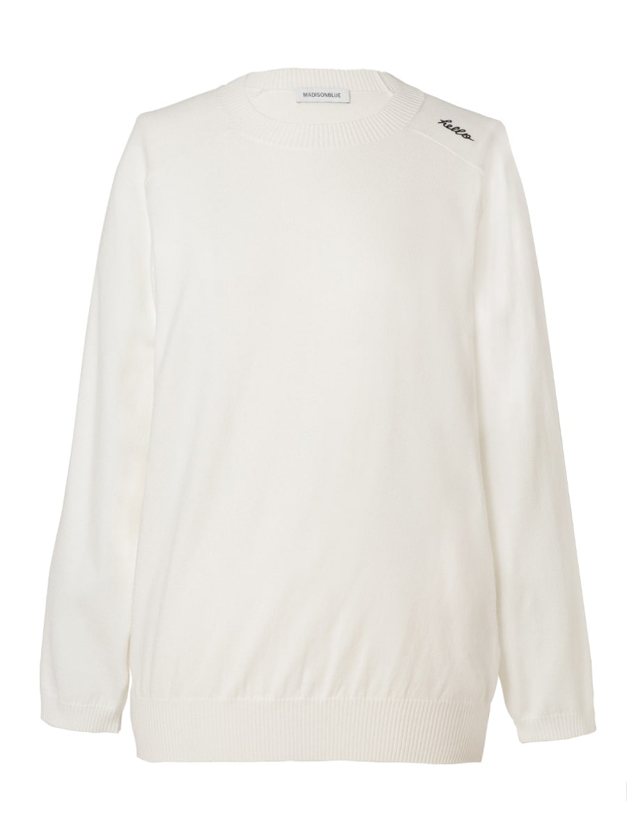 HELLO CREW NECK PO | KNIT | MADISONBLUE