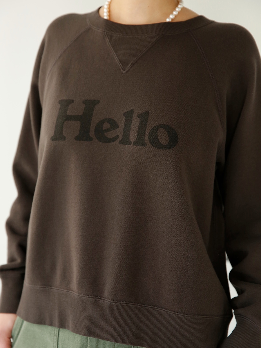 HELLO SWEAT L/S URAKE DYED | 2024SS | MADISONBLUE