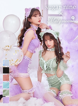 即日発送】セクシーレースキャット《セクシーランジェリー6点セット