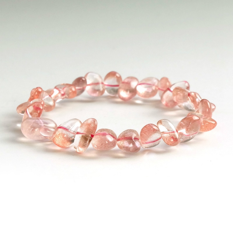 希少！蔵出し品カザフスタン産ストロベリークォーツバレルカット