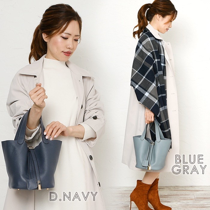 PERENNE ペレンネ 本革 手提げ キューブ型ハンドバッグ Mサイズ