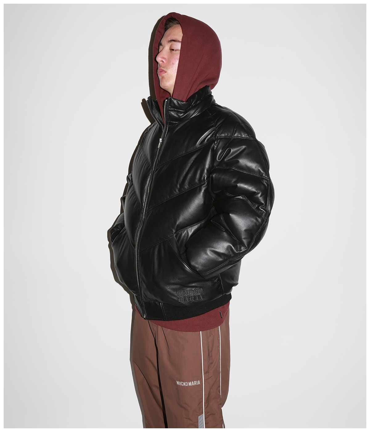 LEATHER DOWN JACKET -A-【BLACK】｜WACKO MARIA｜MELTING POT（正規