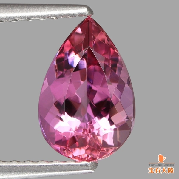 天然インペリアルトパーズ 1.41ct 【極上ピンク】 ブラジル 日独鑑別付