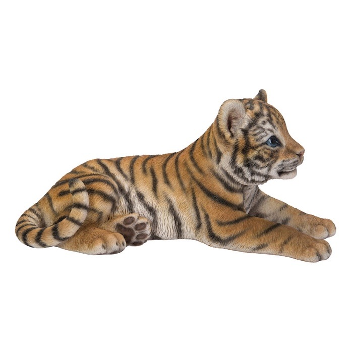 置物 寝そべるタイガー 中 虎グッズ 高さ15cm woobia ウービア 大きい