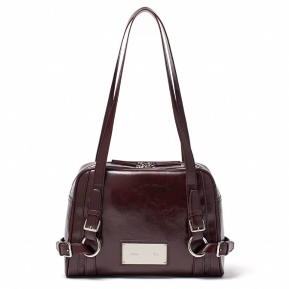 MATIN KIM ショルダーバッグ BIKER DETAIL SQUARE SHOULDER BAG