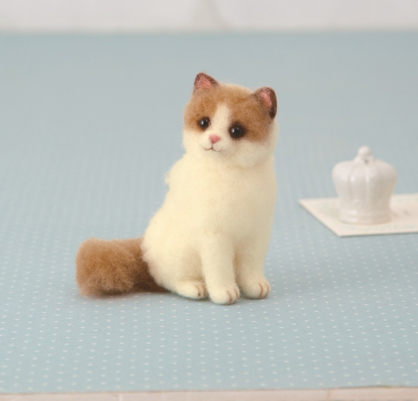 羊毛フェルトキット作る猫 ラグドール | 羊毛フェルト,羊毛フェルト