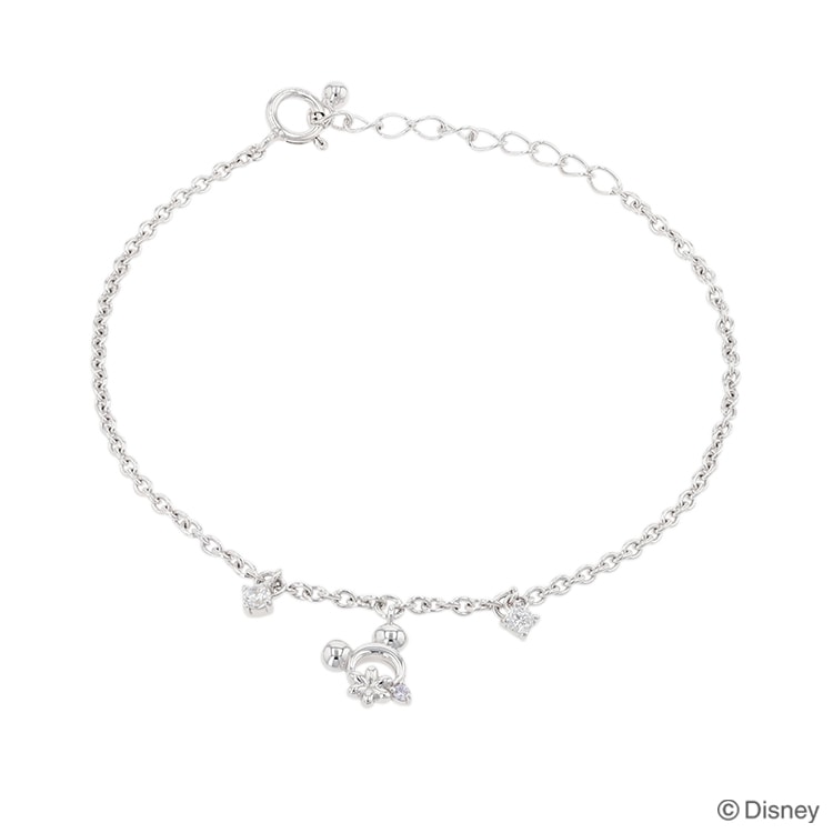 ディズニー] ミッキー / シルバー キュービックジルコニア