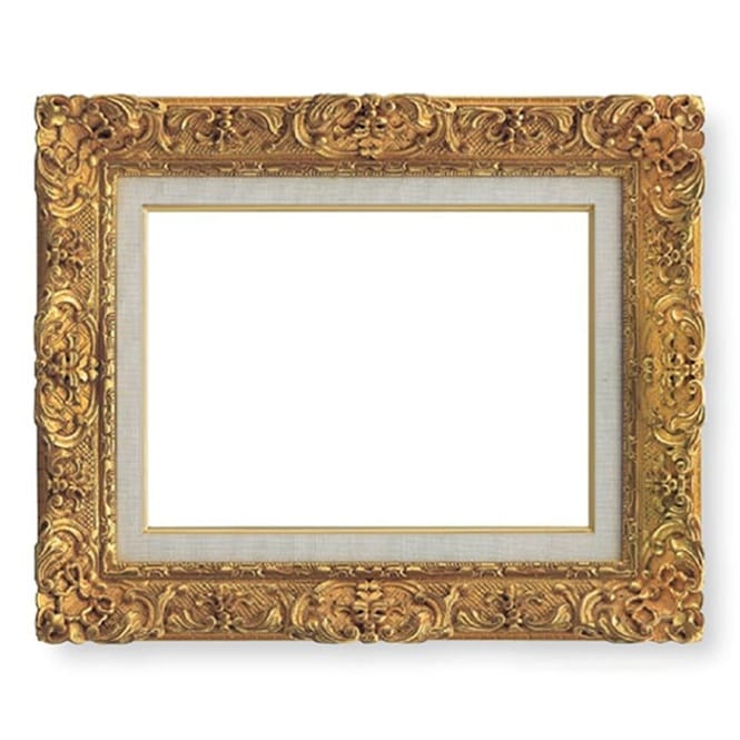 アウトレット】 油絵額縁 7821/ダークゴールド F0号（180×140mm） 前面