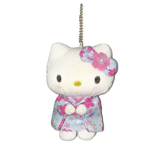 サンリオキャラクター ハローキティ 桜着物 水色 マスコット