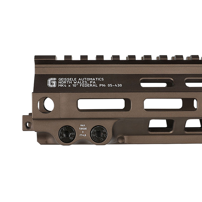 Zparts Geissele MK4タイプ 10inchハンドガード Federal刻印 (GHK M4