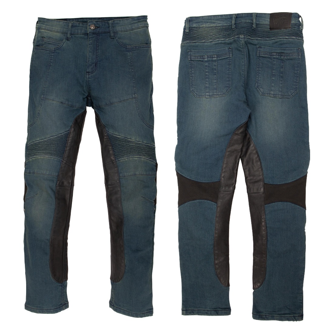 バイク 【S・2XLサイズ登場！】カップ付きデニムパンツ メンズ[DP-41V