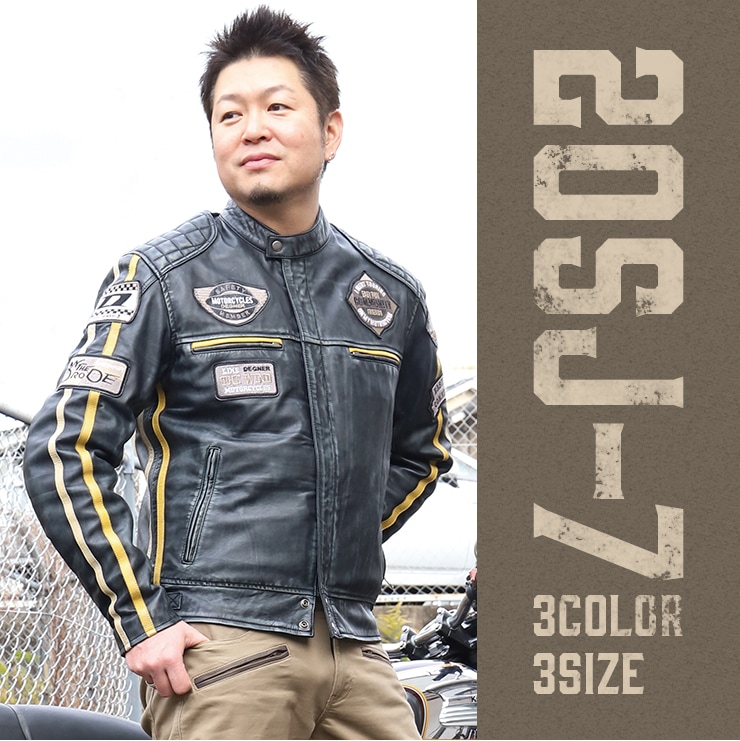バイク シープレザージャケット[20SJ-7] ウェア,メンズ,ジャケット