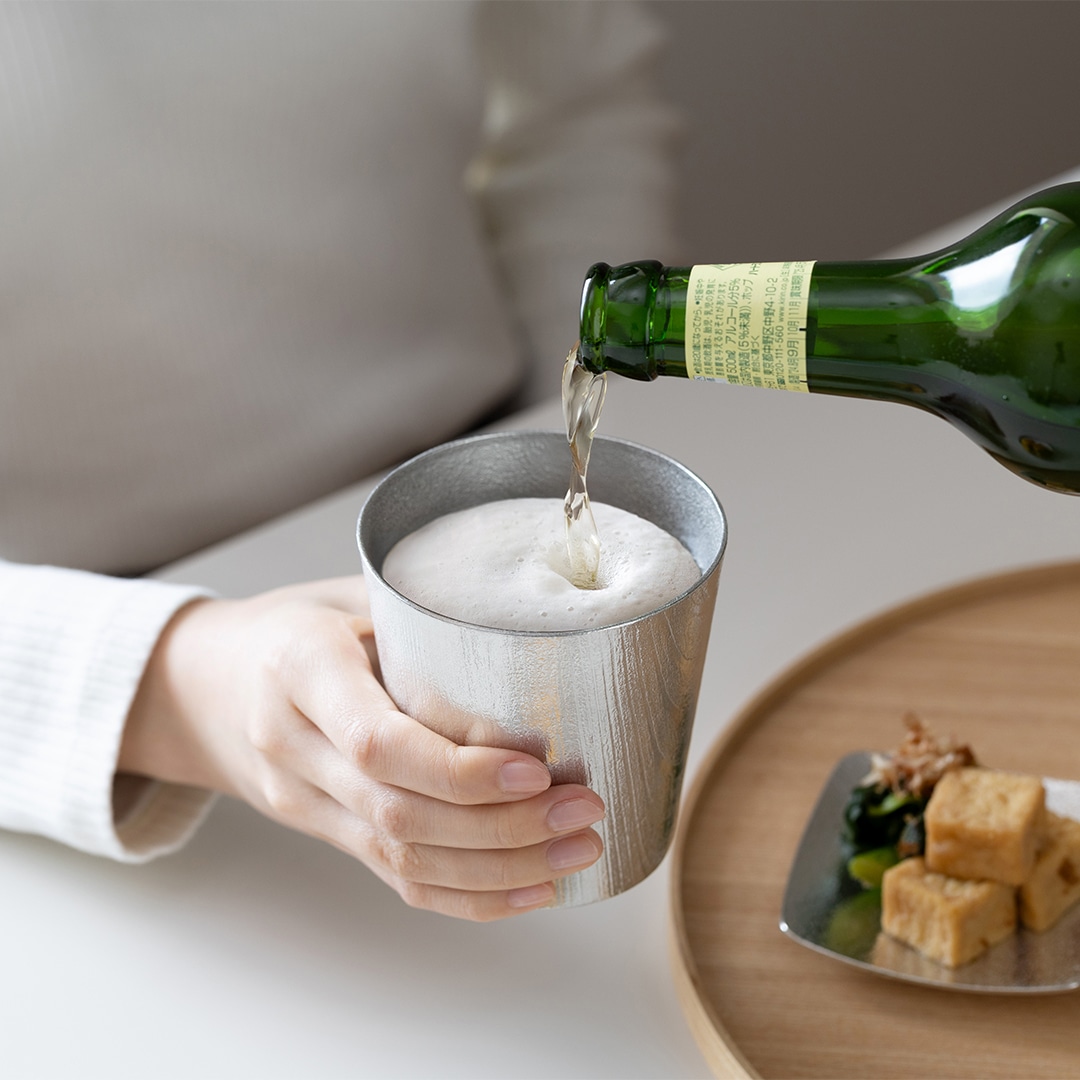 NAJIMIタンブラー - 浮造り（うづくり）｜錫製雑貨・酒器の通販は能作