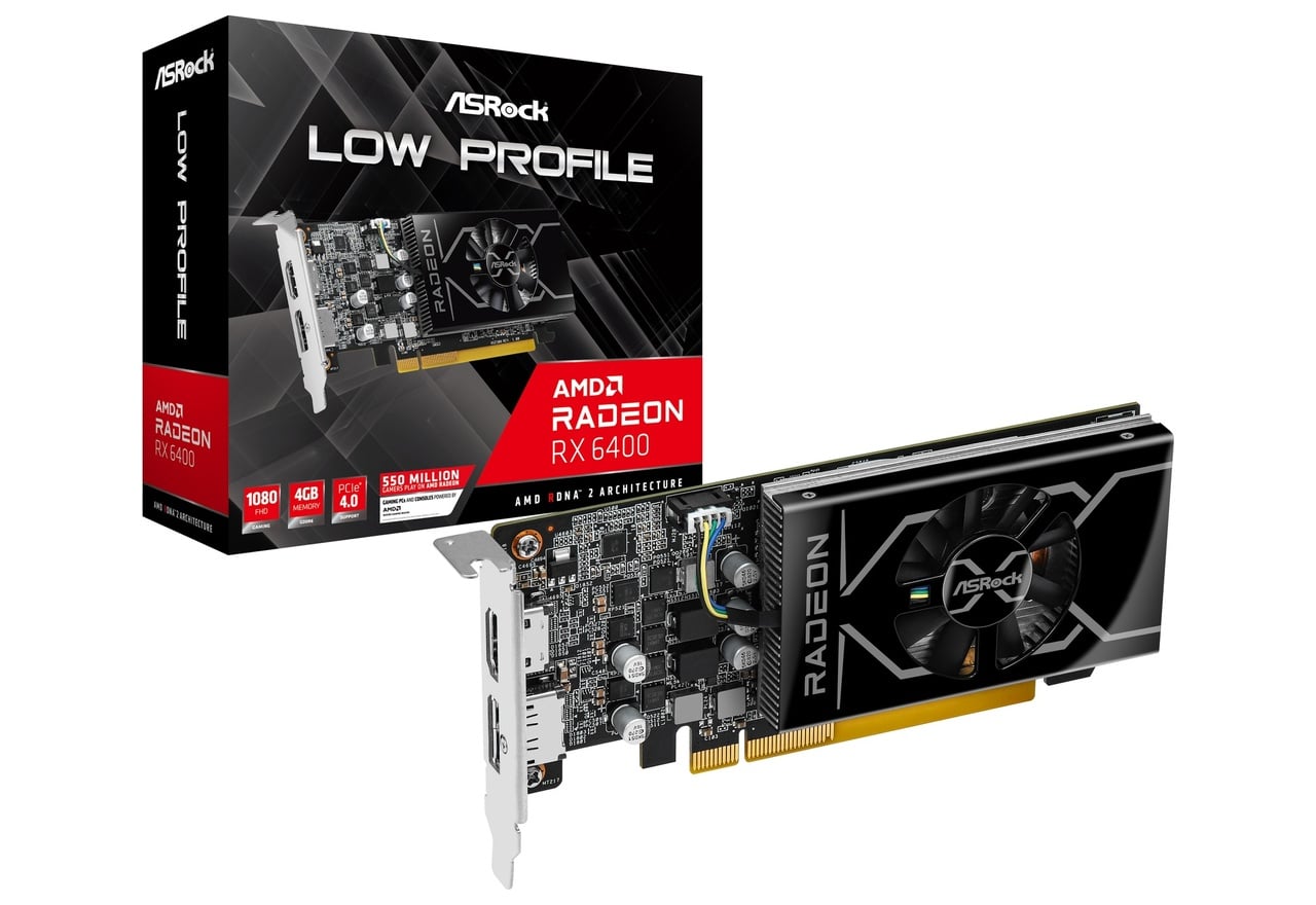 ASRock Radeon RX 6400 LP 4G グラフィックボード｜RX6400 LP 4G通販｜PC4U