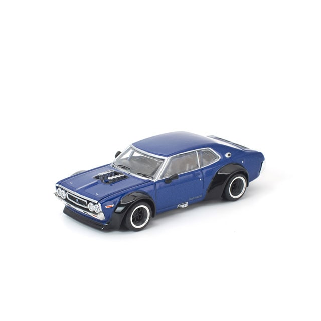 POP RACE x Enigma 1/64 SKYLINE GT-R V8 DRIFT (HAKOSUKA) METALLIC
