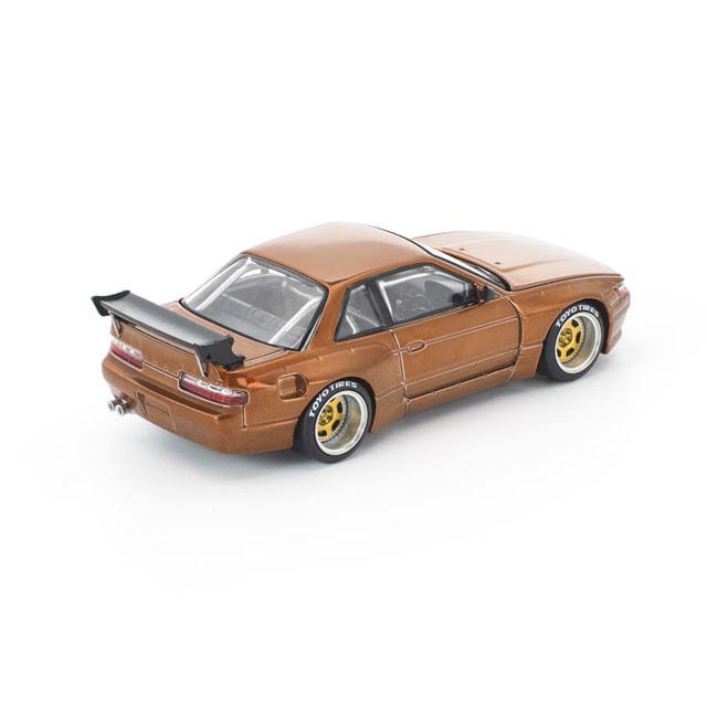 POP RACE x Enigma 1/64 Pandem S13 Brown Chrome パンデム S13