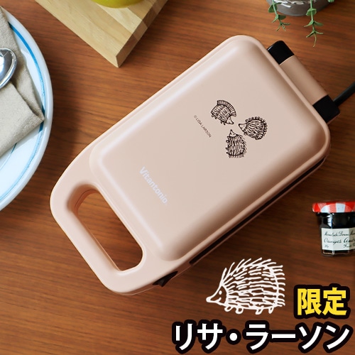 LisaLarson×Vitantonio 厚焼きホットサンドベーカー リサラーソン