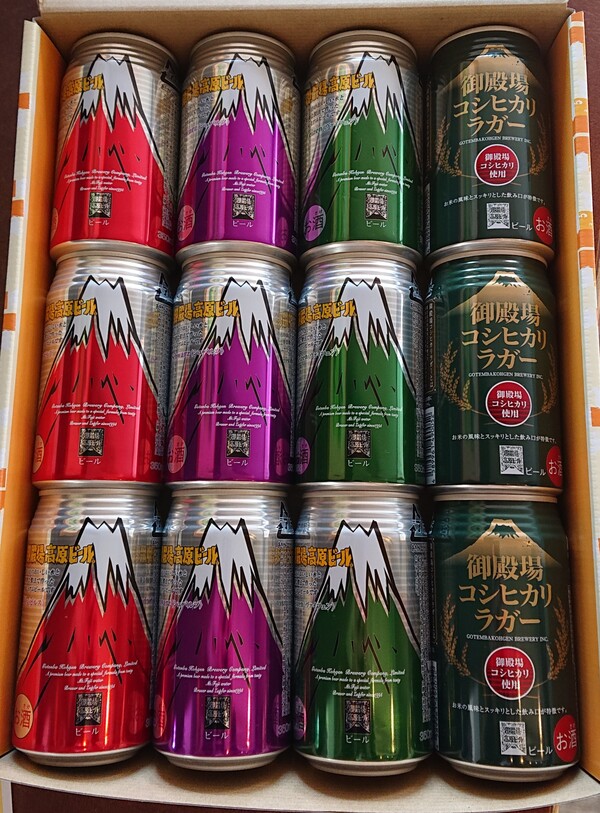 御殿場高原ビールギフト 12缶(4種類×3本)セットのお取り寄せ通販｜地元物語