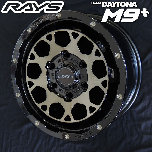 4本新品 送料無料 ハイエース RAYS チームデイトナ M9+ ブラック