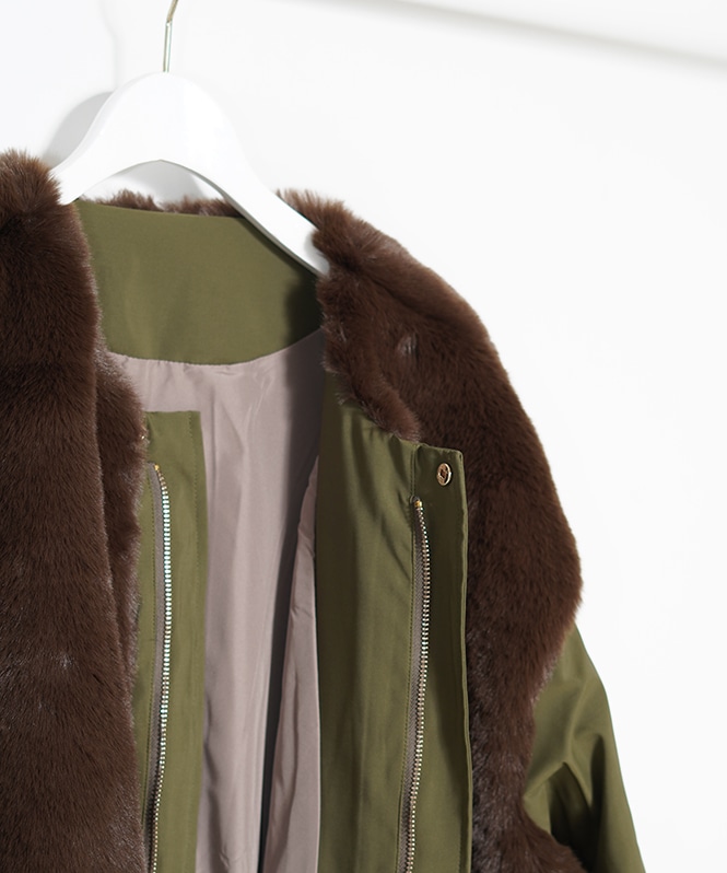 ファー付きモッズコート | ALL ITEM | ROOM903 online