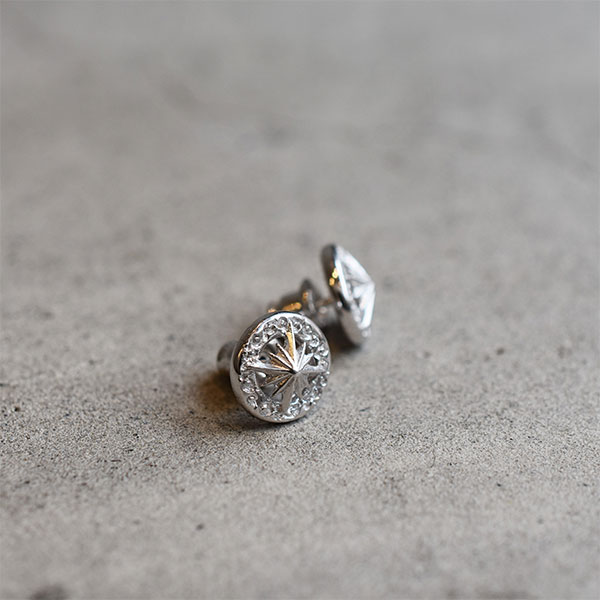 サンシンボル＆アラベスク シルバー925ピアス｜全てのシルバー