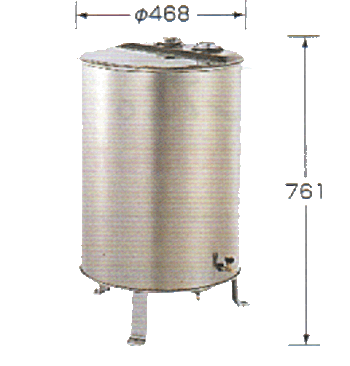 屋外用丸型油タンク,SOT-981,ステンレス製(85L)｜長府製作所 販売店 三和屋