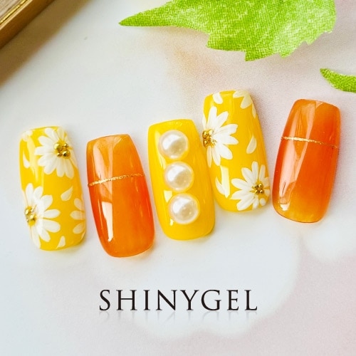 マーガレット_ネイルアートムービー｜シャイニージェル公式ショップ