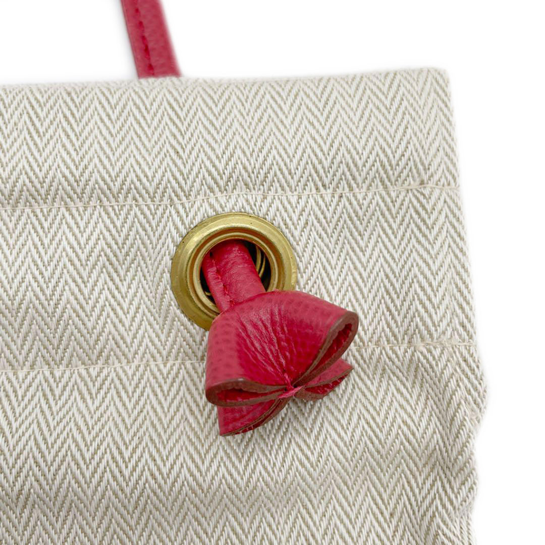 HERMES エルメス ショルダーバッグ アリーヌPM キャンバス レザー