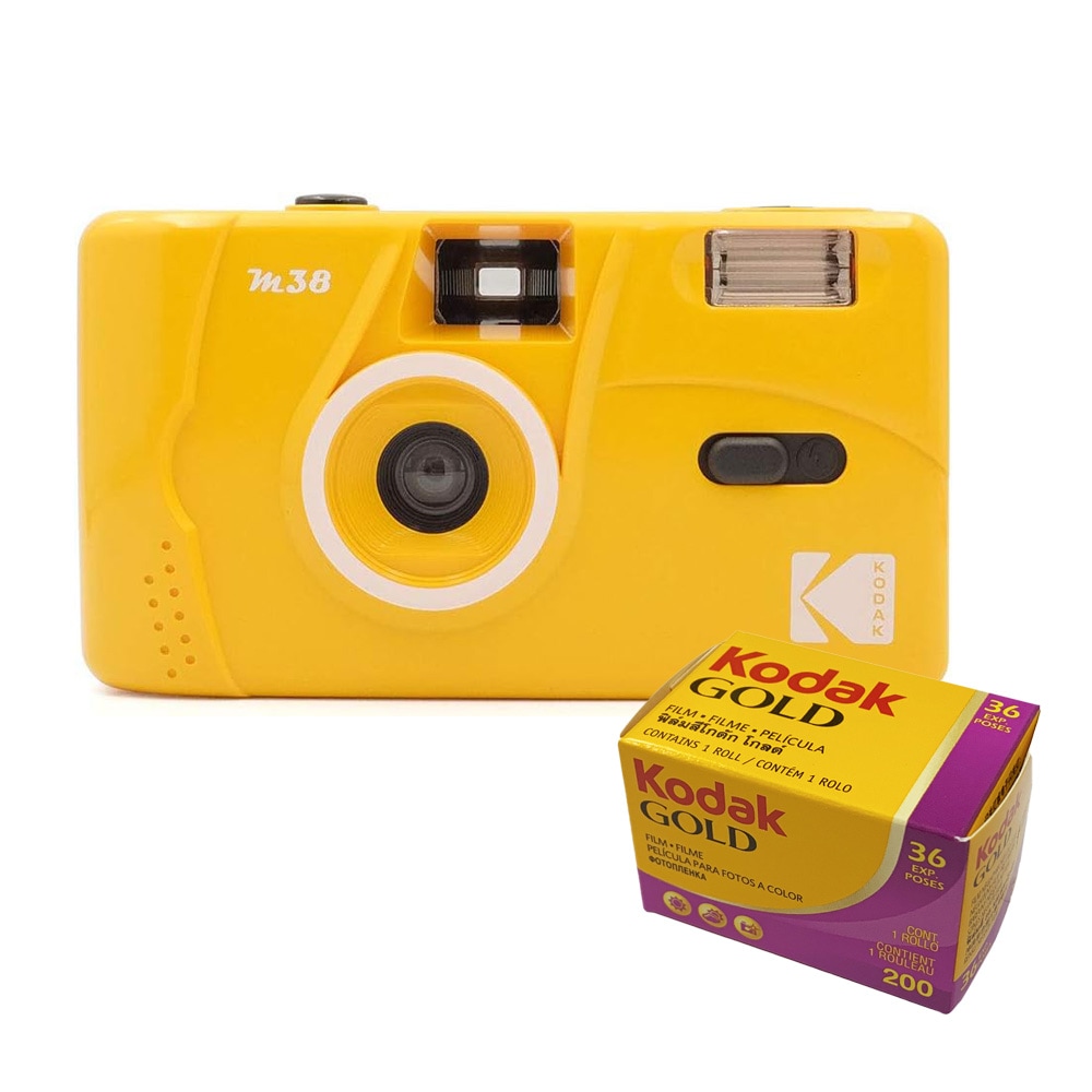 お買い得！！】Kodak コダック フィルムカメラ M38 イエロー Gold200