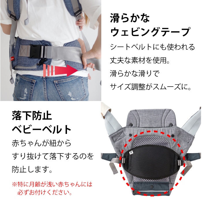 ミキハウス×ポグネー 抱っこ紐 ベビーキャリア