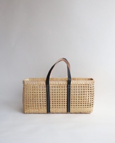 warang wayan(ワランワヤン) amiami革手バスケット ホワイト S[生活