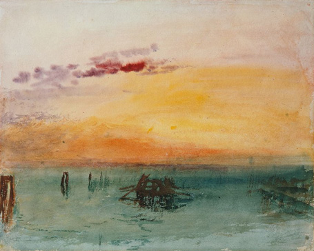 Venedig, view from Fusina. 1840 (?) | ジョゼフ・マロード