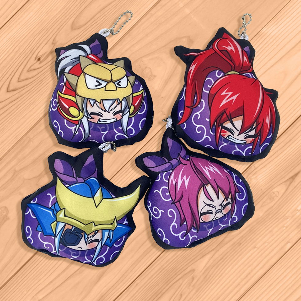 戦国乙女 風呂敷保留クッションキーホルダー【コンプリートセット