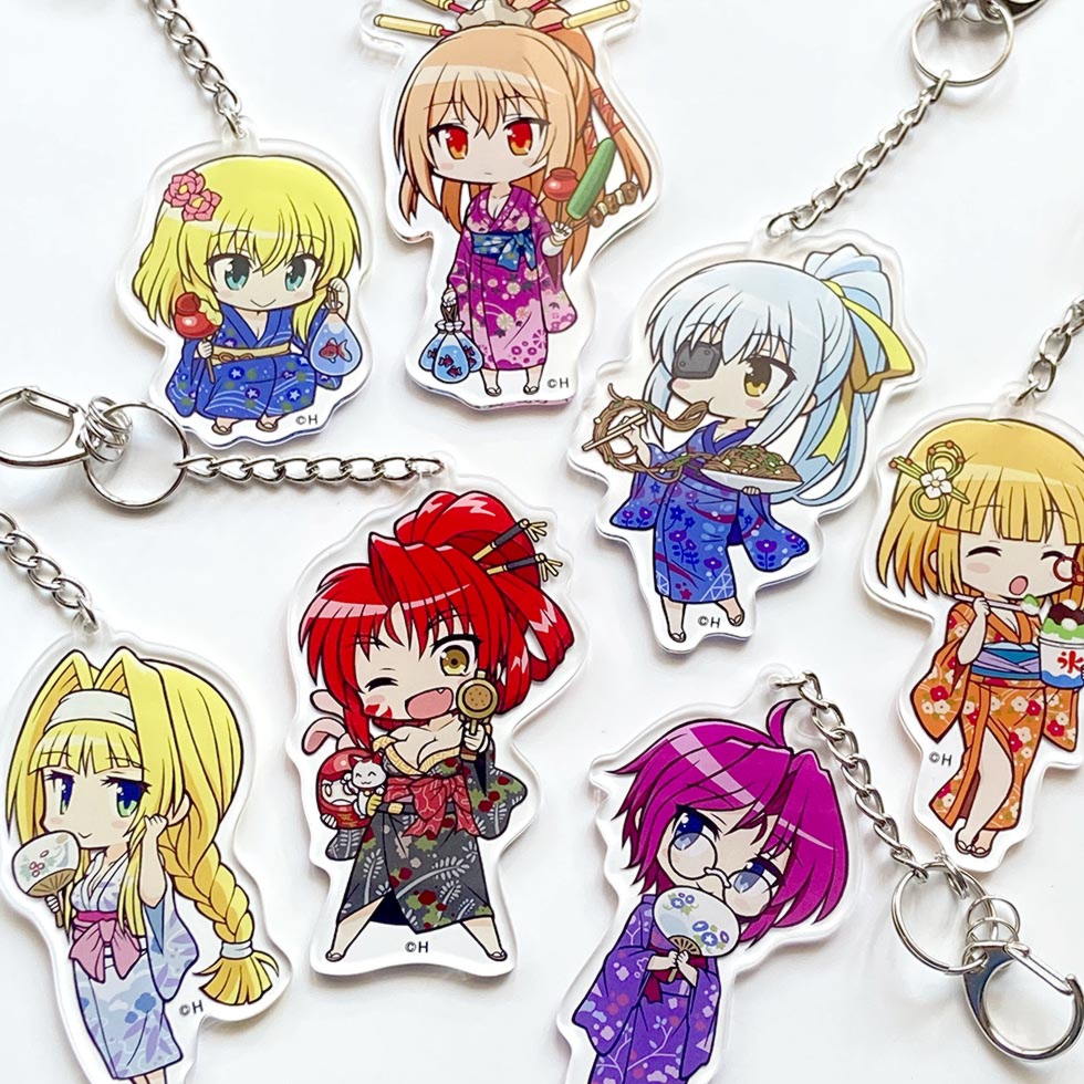 戦国乙女 かぎっ娘キーホルダーアクリルver.夏祭り【ドウセツ