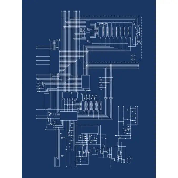Zx Spectrum Computer Schematic by City Prints - The Map Shop