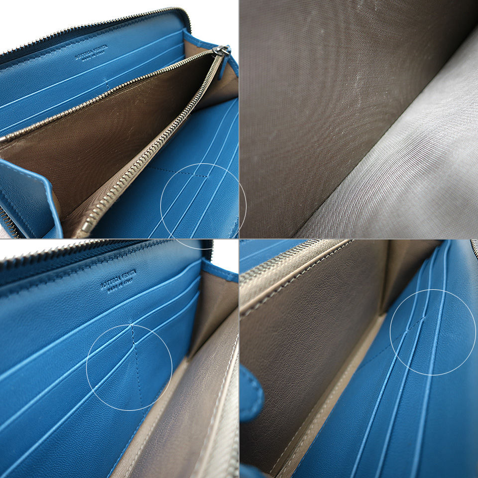 ボッテガ・ヴェネタ イントレチャート ジップアラウンドウォレット