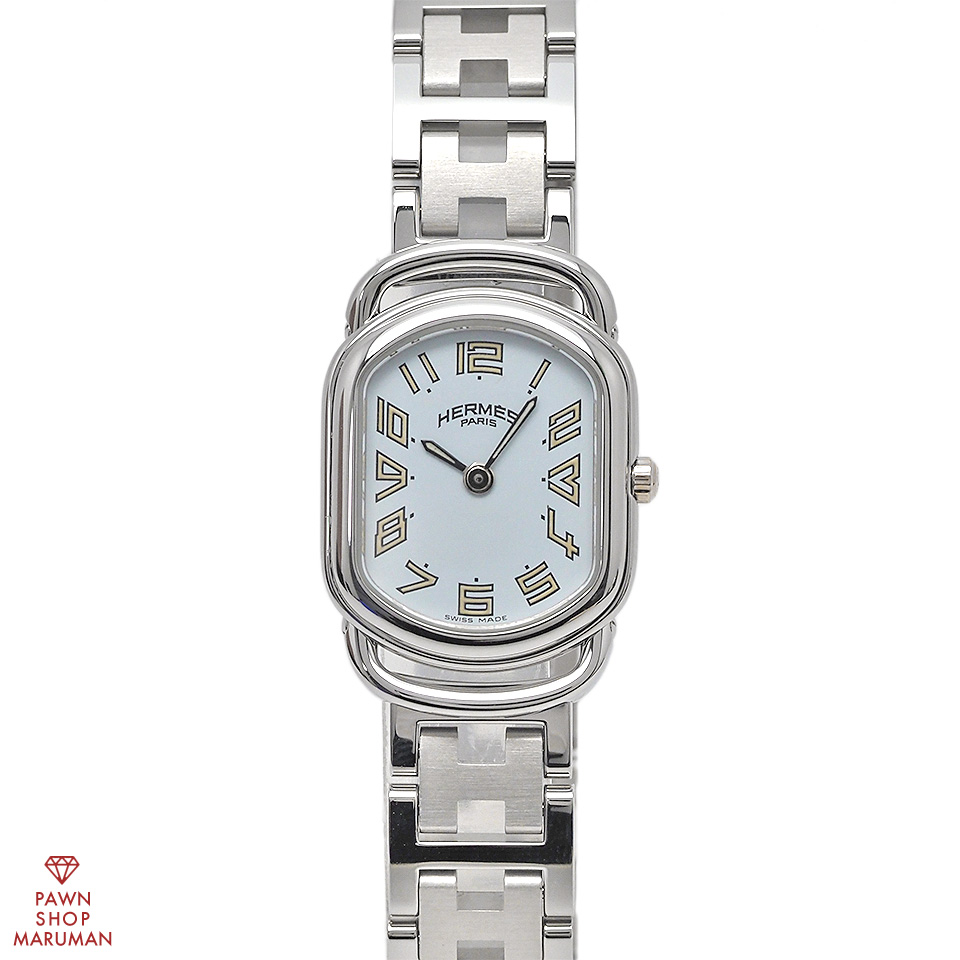 HERMES エルメス ラリー レディースウォッチ RA1.210 SS クォーツ