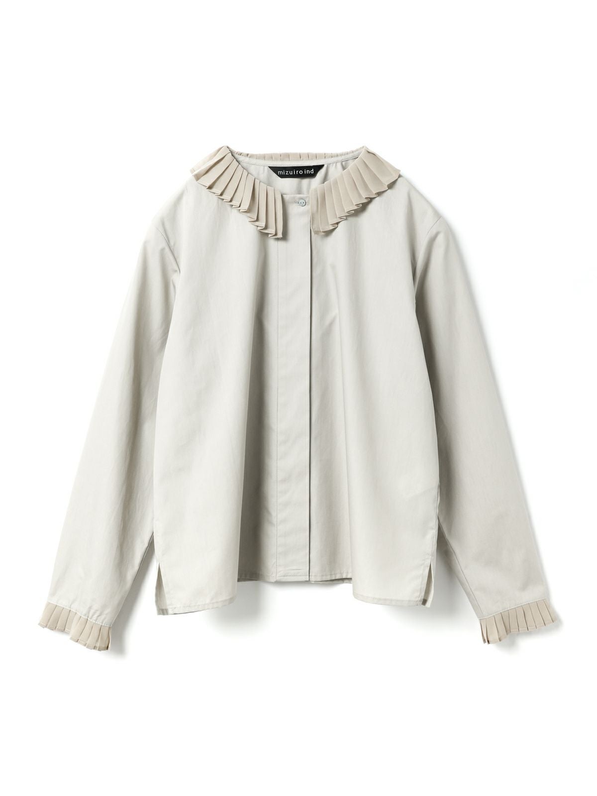 mizuiro ind プリーツカラーシャツ｜ MARcourt ONLINE STORE
