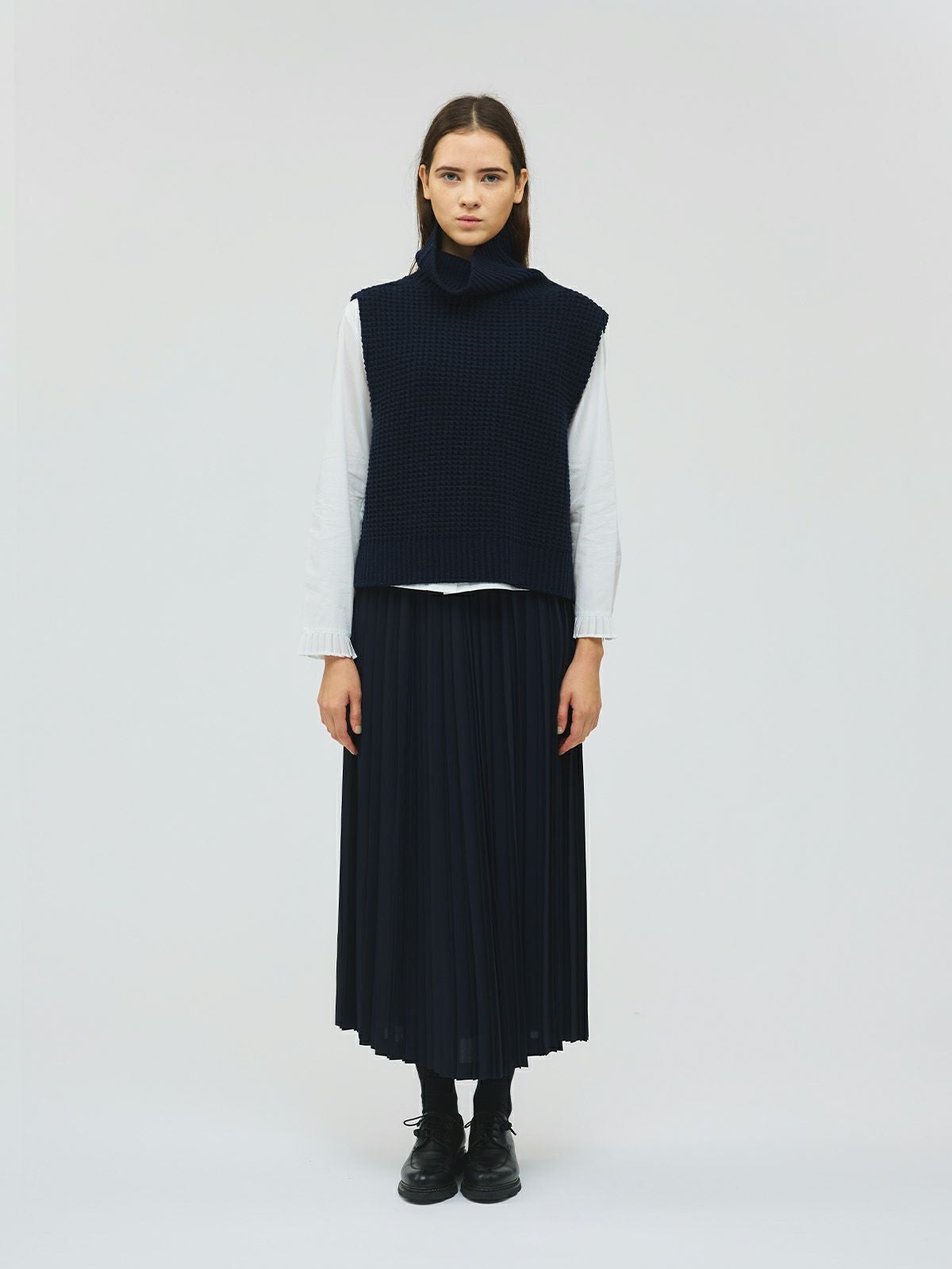 mizuiro ind プリーツカラーシャツ｜ MARcourt ONLINE STORE