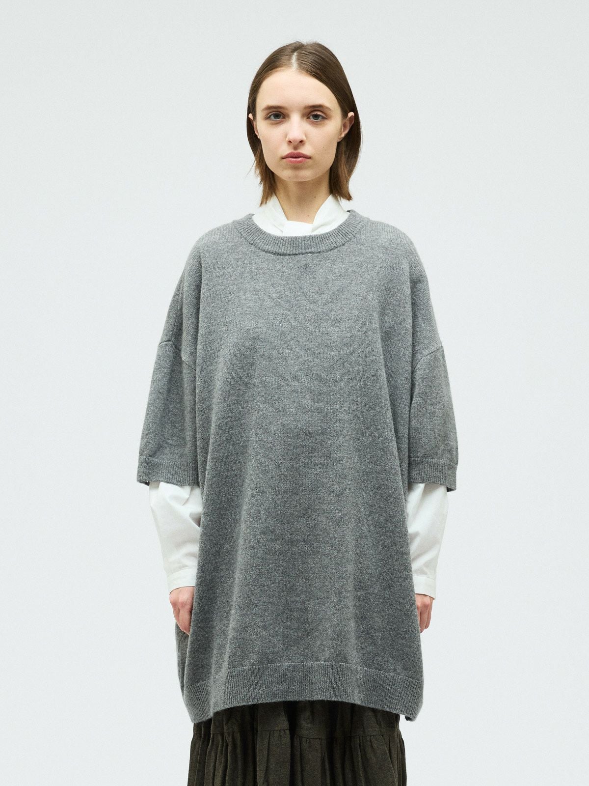 mizuiro ind クルーネックワイドチュニック｜ MARcourt ONLINE STORE