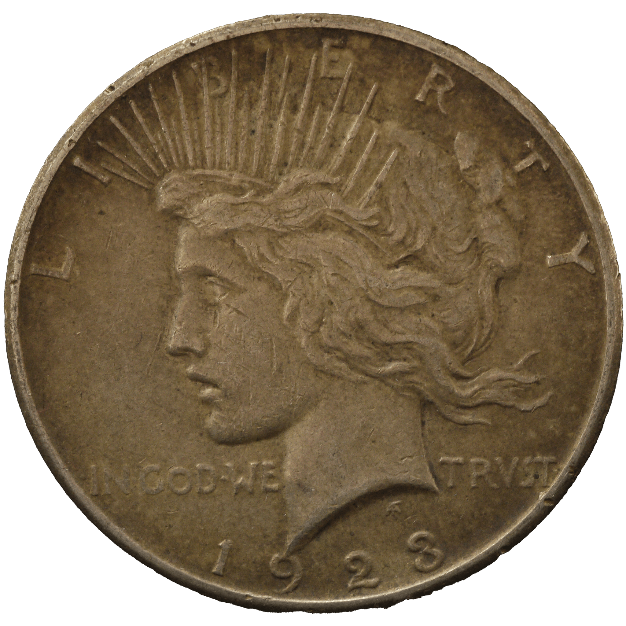 アメリカ 1ドル銀貨 1923年 ピースダラー サンフランシスコ鋳｜NJ