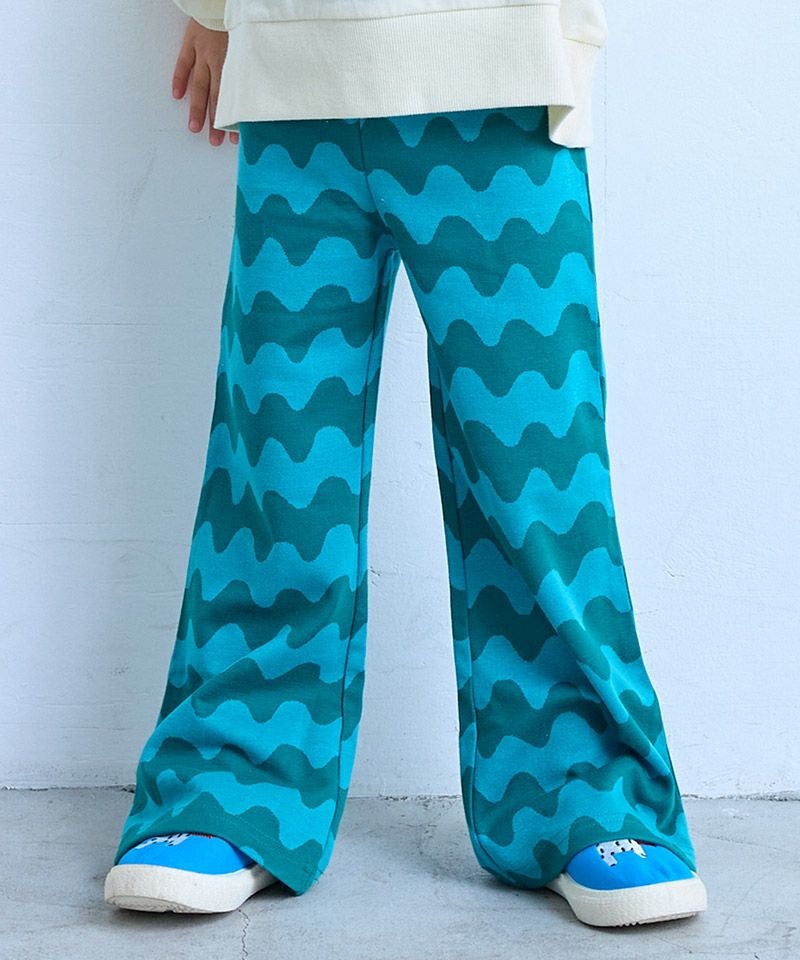 総柄ジャガードフレアパンツ ｜ ボトムス ｜ 子供服のセレクトショップ