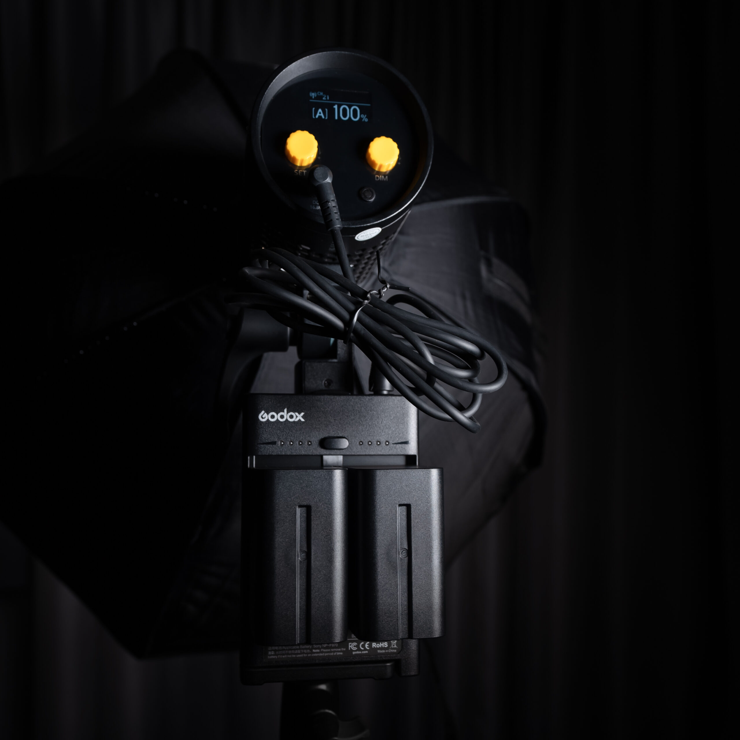 激安ビデオライト「Godox ML60」 のソフトボックス・キット【使用