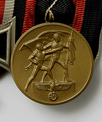 WWII ドイツ陸軍(WH)、メダルバー2連/実物・極上